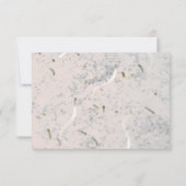 Peach & Gray Marble Monogrammierte RSVP-Karte RSVP Karte (Rückseite)