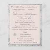 Peach & Gray Marble Nuptial Mass Program (Vorderseite)