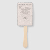 Peach & Gray Marble Nuptial Mass Program Fächer (Vorderseite)