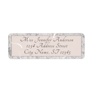 Peach & Gray Marble Wedding