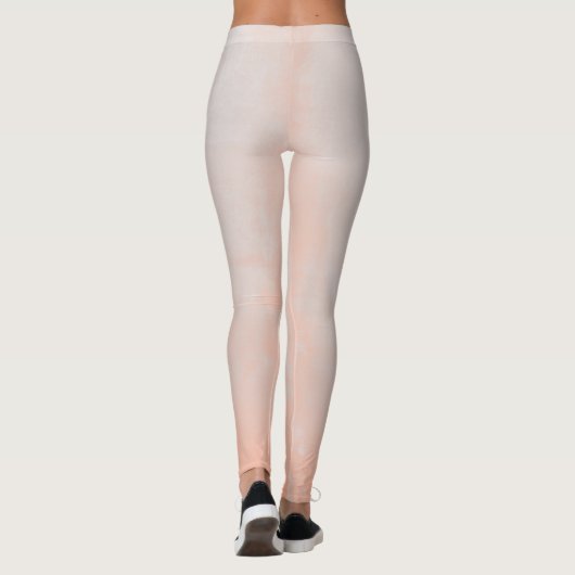 Peach Gray rustic ombre Leggings (Rückseite)