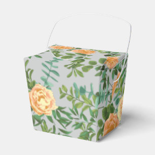 Peach Gray Wedding Vintag Floral Geschenkschachtel
