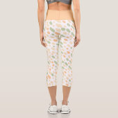Peach & Green Bio Muster Capri Leggings (Rückseite)