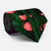 Peach & Green Blume, Vorlage für Blumenmuster Krawatte (Gerollt)