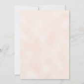 Peach & Green Floral Wedding Tischnummer (Rückseite)