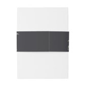 Peach Green Navy Pastel Floral Hochzeit Einladung Einladungsbanderole (Rückseitenbeispiel)