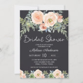 Peach Green Navy Pastell Floral Brautparty (Vorderseite)