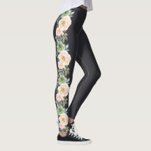 Peach Green Navy Pastor Blumendesign Leggings