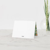 Peach Green Wedding Spring Pastel Dankeskarte (Rückseite)