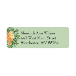 Peach Green Wedding Spring Pastel Floral