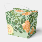 Peach Green Wedding Spring Pastel Geschenkschachtel (Rückseite)