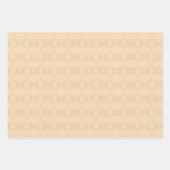 PEACH GREEN YELLOW PATTERN INTRICIEREN GESCHENKPAPIER SET (Vorderseite 3)