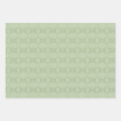 PEACH GREEN YELLOW PATTERN INTRICIEREN GESCHENKPAPIER SET (Vorderseite 2)