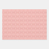 PEACH GREEN YELLOW PATTERN INTRICIEREN GESCHENKPAPIER SET (Vorderseite)