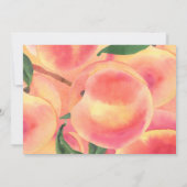 Peach Greenery Lush Spring Classic Baby Dusche Einladung (Rückseite)