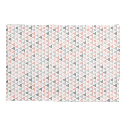 Peach Grey Beige Neutrals Moderne Kissen Case Kissenbezug (Rückseite)