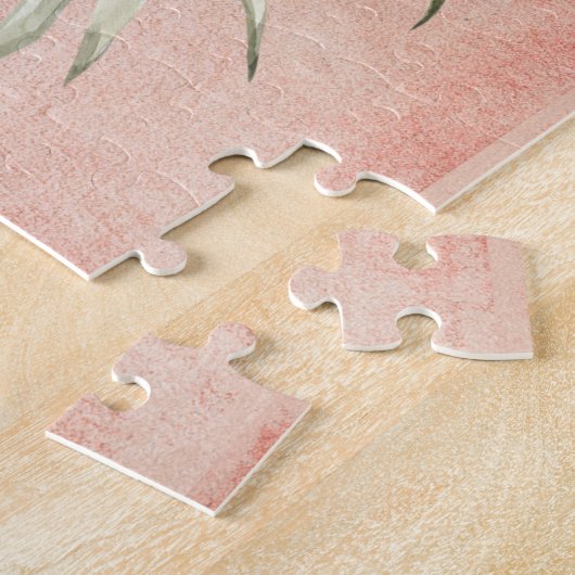 Peach Grunge Cockatoo Jigsaw Puzzle (Seite)