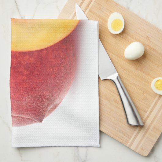 Peach halves geschirrtuch (Viertel Falte)