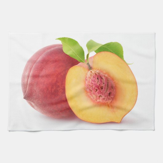 Peach halves geschirrtuch (Horizontal)