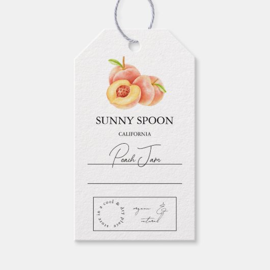 Peach Hang Tag Geschenkanhänger (Vorderseite)