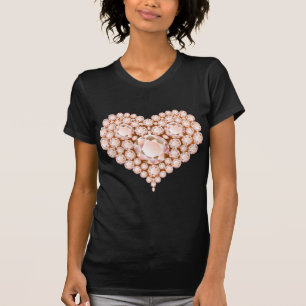 Peach Heart Gems T-Shirt