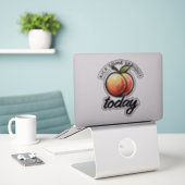 Peach Hintern Kick einige ernste Hintern heute mot Aufkleber (Laptop auf Schreibtisch)