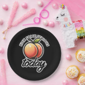 Peach Hintern Kick einige ernste Hintern heute mot Pappteller (Party)