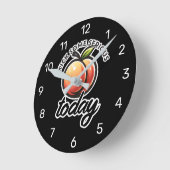 Peach Hintern Kick einige ernste Hintern heute mot Runde Wanduhr (Winkel)