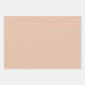 Peach Hochwertiges Wrapping Paper Flat Sheet Set Geschenkpapier Set (Vorderseite 3)
