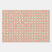 Peach Hochwertiges Wrapping Paper Flat Sheet Set Geschenkpapier Set (Vorderseite)