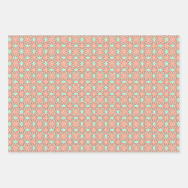 Peach Hochwertiges Wrapping Paper Flat Sheet Set Geschenkpapier Set