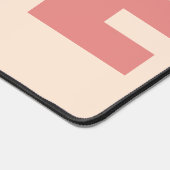 Peach Hund Foto Liebe Typografie Desk Mat Schreibtischunterlage (Ecke)