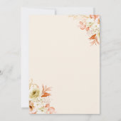 Peach Invitation boda durazno naranja claro Einladung (Rückseite)