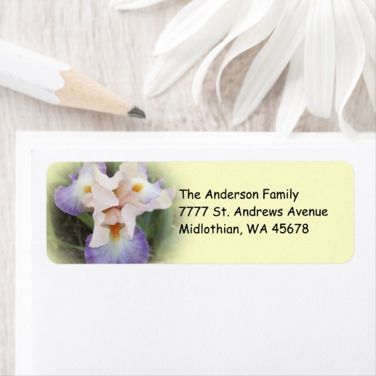 Peach Iris Rücksendeadresse (Insitu)