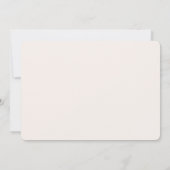 Peach Ivory Conch Shell Elegant Wedding  Einladung (Rückseite)