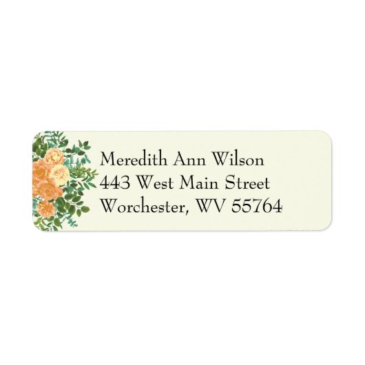 Peach Ivory Hochzeit Vintage Rose (Vorne)