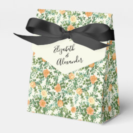 Peach Ivory Hochzeit Vintage Rose Geschenkschachtel