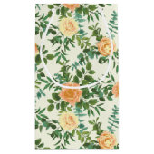 Peach Ivory Hochzeit Vintage Rose Kleine Geschenktüte (Rückseite)