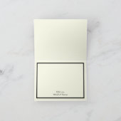 Peach & Ivory Peony Rose Floral Wedding Vielen Dan Dankeskarte (Innenseite)