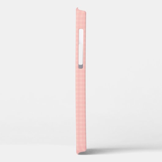 Peach Kariert Design Template Business Logo Elegan Case-Mate iPhone Hülle (Rückseite / Links)