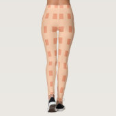 Peach Karo Leggings (Rückseite)