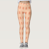 Peach Karo Leggings (Vorderseite)