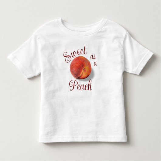 Peach Kleinkind Oben Kleinkind T-shirt (Vorderseite)