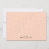 PEACH-KRONE| BAPTISMITTELINVITATIONEN EINLADUNG (Rückseite)