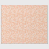 Peach Lace Wrapping Paper Geschenkpapier (Flach)