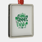Peach Liebe Irish Ornament Aus Metall (Rechts)