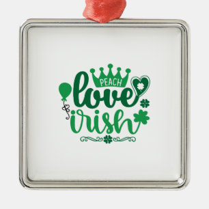 Peach Liebe Irish Ornament Aus Metall