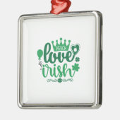 Peach Liebe Irish Ornament Aus Metall (Links)