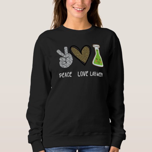 Peach Liebe Labrador Woche 2022 Laboratory Tech Te Sweatshirt (Vorderseite)