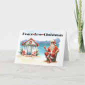 Peach Liebe Weihnachten Santa Beach (Vorderseite)